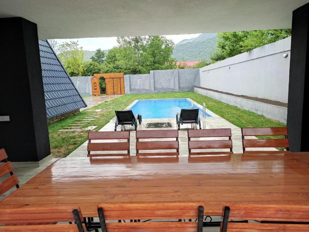Qafqaz Wood Chalet Gabala Esterno foto